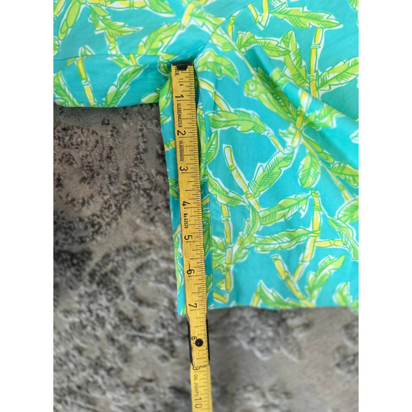 Lilly Pulitzer Vintage Bamboo Parrot High Waisted Bermuda Shorts Sz 4 - Picture 5 of 10